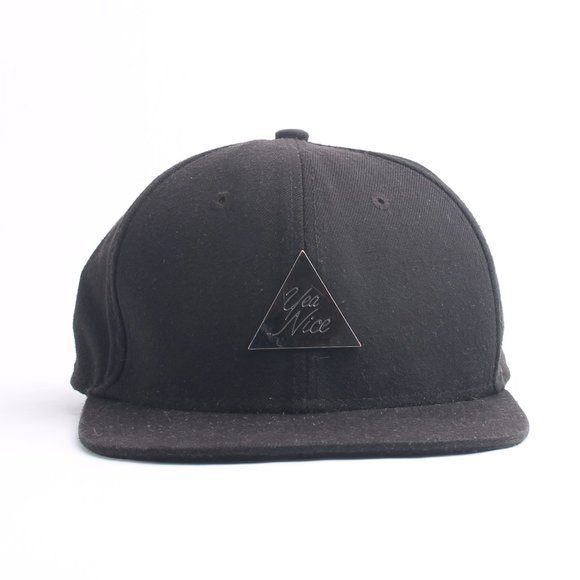 YEA NICE Black Snapback Streetwear Hat Baseball Cap - Picture 4 of 16